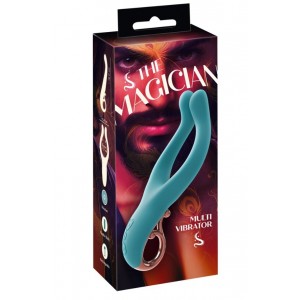 Многофункциональный вибратор The Magician multivibrator для пар YOU TO TOYS бирюзовый, Великобритания