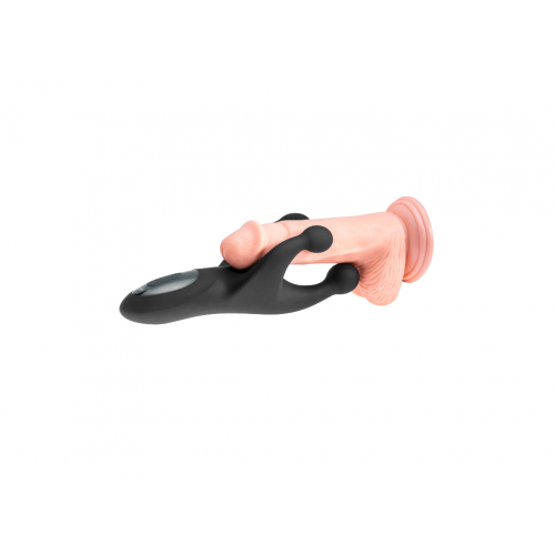 Многофункциональный стимулятор для мужчин MALESATION Vibro Angel, силикон, черный