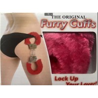 Ярко-розовые металлические наручники 