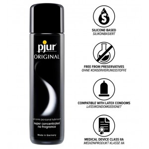 Набор лубрикантов Pjur силикон 100 мл+30 мл водная основа, Германия (иной угол)