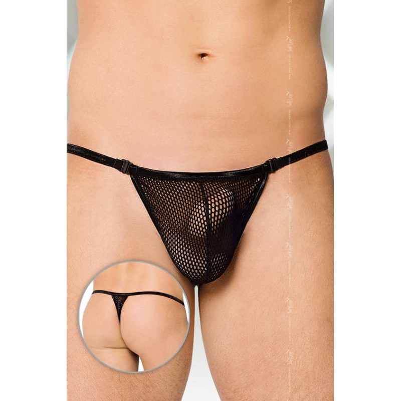 Стринги мужские из сетки SoftLine Collection, черный, S/L