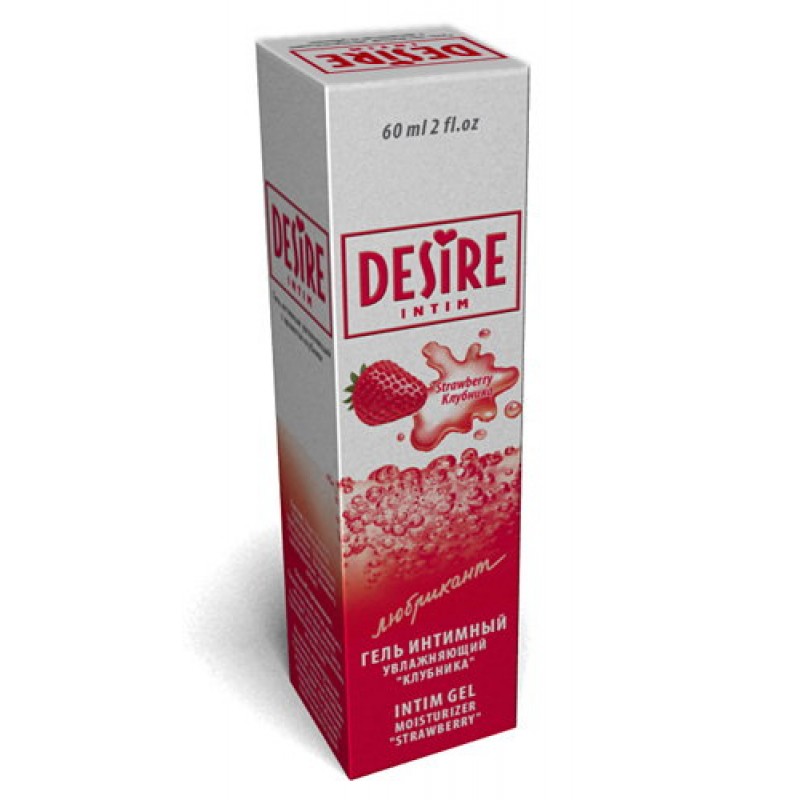 Гель-лубрикант Desire клубника 60мл.