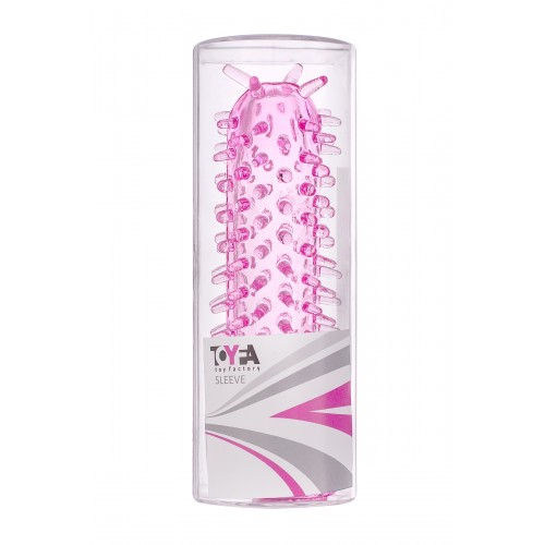Насадка TOYFA, TPE, розовый, 12 см