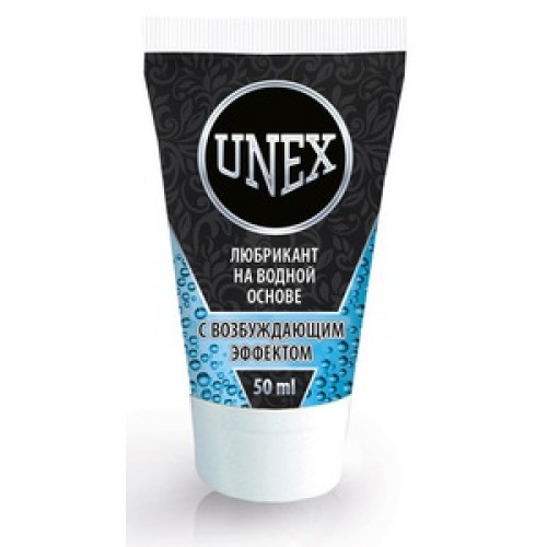 Лубрикант UNEX  с возбуждающим  эффектом, на водной основе, 50 мл