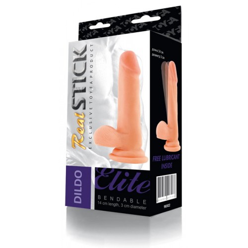 Фаллоимитатор на присоске TOYFA RealStick Elite, TPR, телесный, 18,3 см