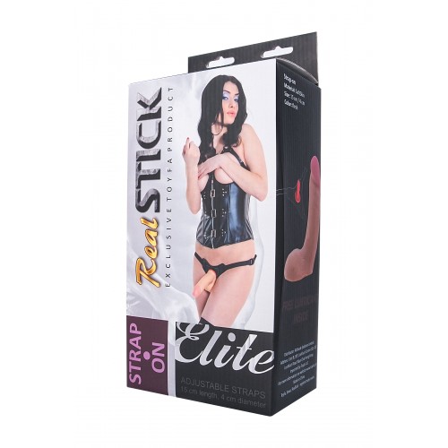 Фаллоимитатор поясной TOYFA RealStick Elite, TPR, телесный, 16 см