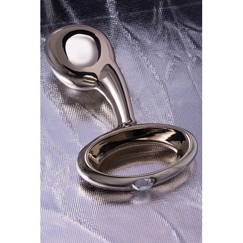 Анальная втулка Metal by TOYFA, металл, серебристая, 9 см, Ø 3 см, 190 г