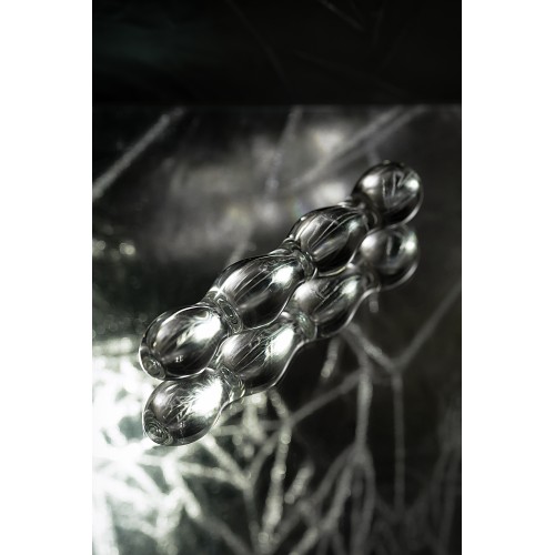 Двусторонний фаллоимитатор Sexus Glass, стекло, прозрачный, 18,5 см