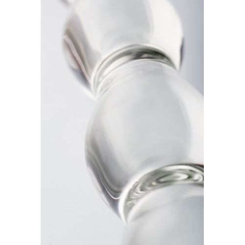 Двусторонний фаллоимитатор Sexus Glass, стекло, прозрачный, 18,5 см