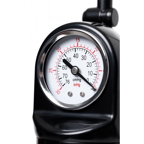 Помпа для пениса Sexus Men Training, вакуумная, механическая, с манометром, ABS пластик, чёрный, 29 см