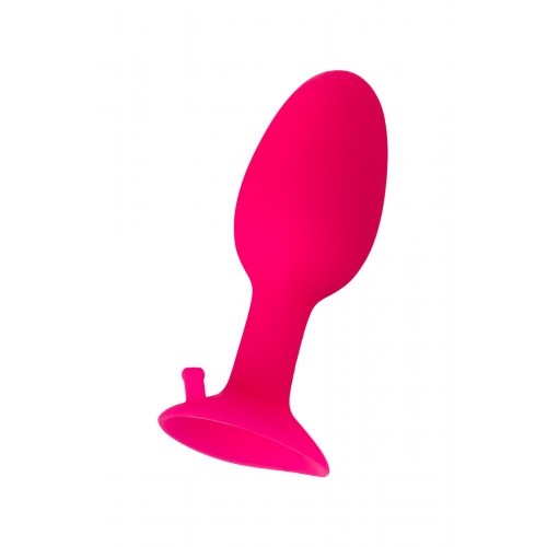 Анальная втулка TOYFA POPO Pleasure со стальным шариком внутри, силиконовая, розовая, 8,5 см
