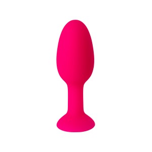 Анальная втулка TOYFA POPO Pleasure со стальным шариком внутри, силиконовая, розовая, 8,5 см Анальная втулка TOYFA POPO Pleasure со стальным шариком внутри, силиконовая, розовая, 8,5 см (иной угол)