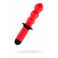 Анальный вибратор Black & Red by TOYFA, 10 режимов вибрации, водонепроницаемый, силикон, красный, 28