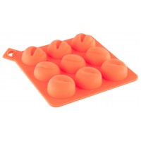 Сувенир Форма для льда TOYFA Black & Red, силикон, оранжевая, 13 см