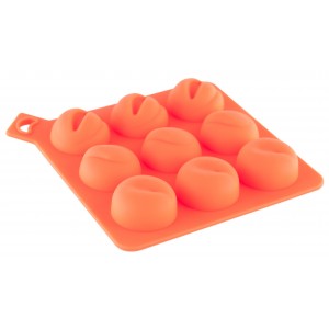Сувенир Форма для льда TOYFA Black & Red, силикон, оранжевая, 13 см