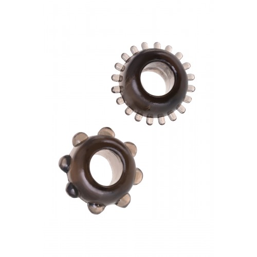 Набор колец Seven Creations, TPE, черный