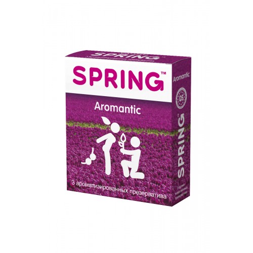 Презервативы Spring Aromantic, ароматизированные, латекс, 17,5 см, 3 шт
