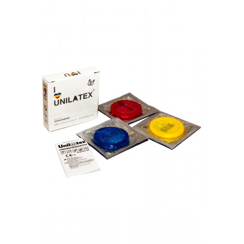 Презервативы Unilatex Multifrutis №3  ароматизированные ,цветные