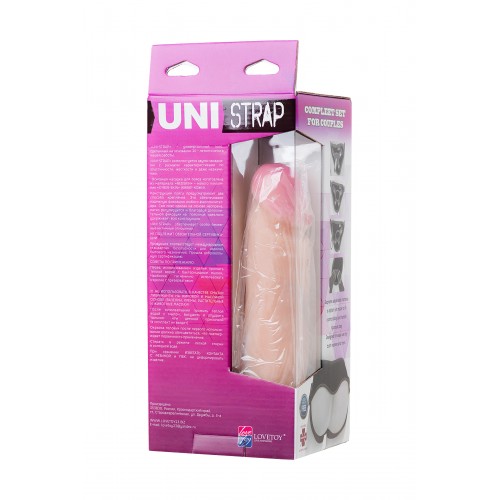 Страпон на креплении LoveToy Uni strap 8 