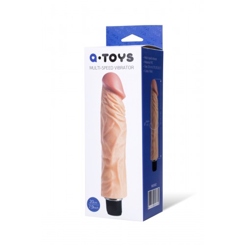 Реалистичный вибратор TOYFA A-Toys  Мультискоростной , ПВХ,  режимов вибрации, 20 см