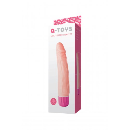 Реалистичный вибратор TOYFA A-Toys  Мультискоростной , PVC,  режимов вибрации, 17 см