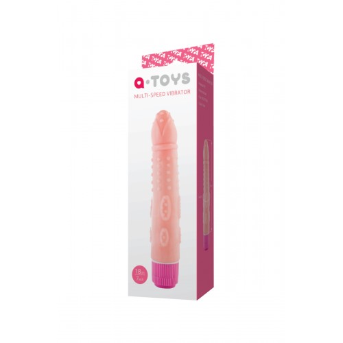 Реалистичный вибратор TOYFA A-Toys  Мультискоростной , PVC,  режимов вибрации, 18 см