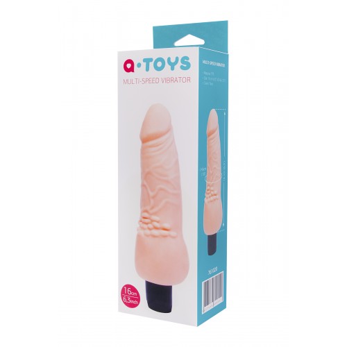 Реалистичный вибратор TOYFA A-Toys  Multi-Speed, TPE, 16 см