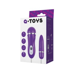 Виброяйцо TOYFA A-toys, ABS пластик, Фиолетовый Ø1,6 см Виброяйцо TOYFA A-toys, ABS пластик, Фиолетовый Ø1,6 см (иной угол)