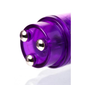 Мини вибратор Erotist Adult Toys с насадками, ABS пластик, фиолетовый, 11 см Мини вибратор Erotist Adult Toys с насадками, ABS пластик, фиолетовый, 11 см (иной угол)