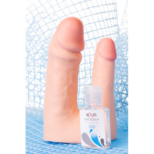 Насадка TOYFA XLover Double Pleasure  реалистичная для двойного проникновения , TPR, телесный, 19 см