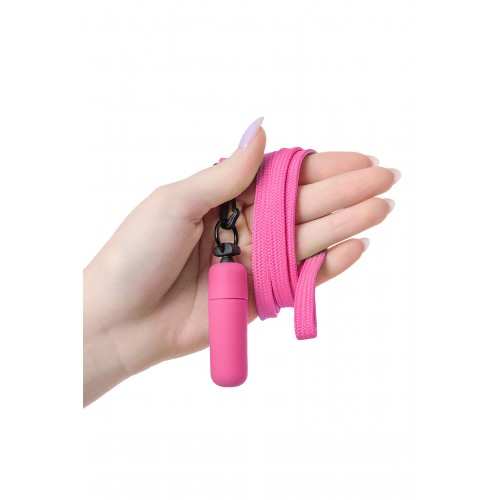 Вибратор Sexus Funny Five, ABS пластик, розовый, 5,5 см,1 шт.