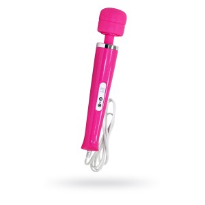 Вибромассажер, Magic Wand ,проводной,силикон, розовый, 31 см
