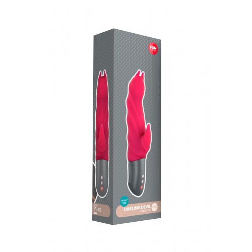 Вибратор Fun Factory DARLING DEVIL BATTERY+, силикон, малиновый, 20,5 см