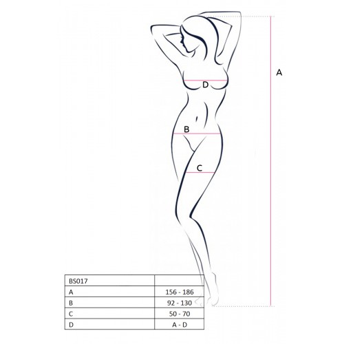 Костюм-сетка Passion Erotic Line, белый, OS