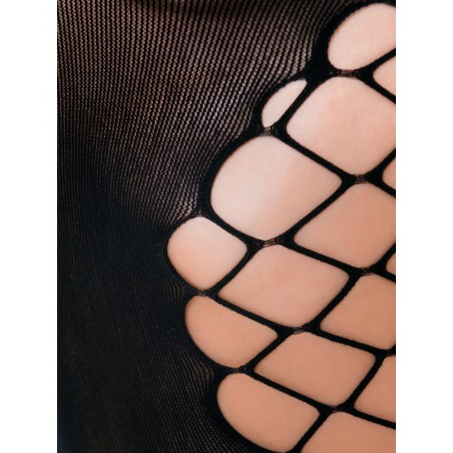 Костюм-сетка Passion Erotic Line, чёрный, OS на тонких бретельках
