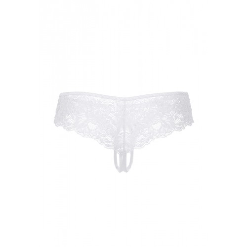 Эротические трусики Erolanta Lingerie Collection кружевные, белые (50-52)