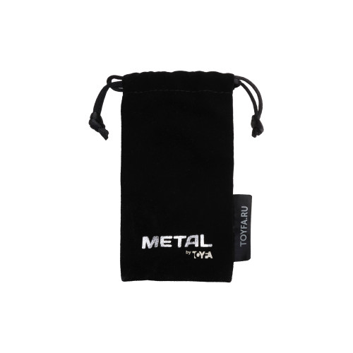 Анальная втулка Metal by TOYFA, металл, серебряная, с кристаллом цвета алмаз, 9,2 см, Ø 4 см, 425 г