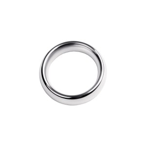 Эрекционное кольцо на пенис Metal by TOYFA  , Металл, Серебристый, Ø 4,5 см (иной угол)