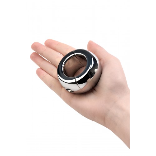Утяжелитель на мошонку, TOYFA Metal, серебристый, Ø4см, 420г