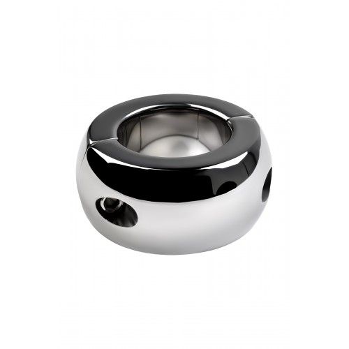 Утяжелитель на мошонку, TOYFA Metal, серебристый, Ø4см, 420г