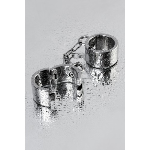 Наручники широкие, TOYFA Metal, серебристые