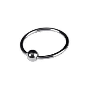 Кольцо на пенис,TOYFA Metal, серебристое (иной угол)