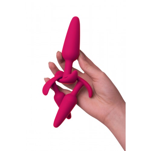 Набор анальных втулок TOYFA POPO Pleasure, Силикон, Розовый, 3  шт.