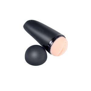 Вибромастурбатор реалистичный вагина, XISE, TPR, телесный, 21 см (иной угол)