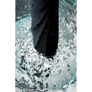Нереалистичный вибратор WANAME D-SPLASH  Gulf, Силикон, Чёрный, 22,5 см (иной угол)