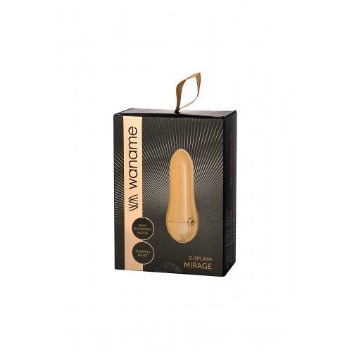 Стимулятор наружных интимных зон WANAME D-SPLASH Mirage, ABS пластик, золотистый, 9 см