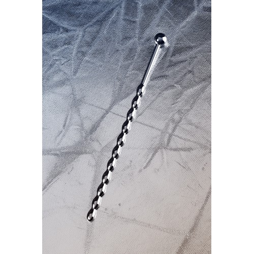 Уретральный плаг-косичка длинный, TOYFA Metal, серебр.