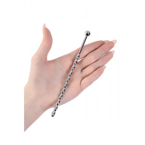 Уретральный плаг-косичка длинный, TOYFA Metal, серебр.