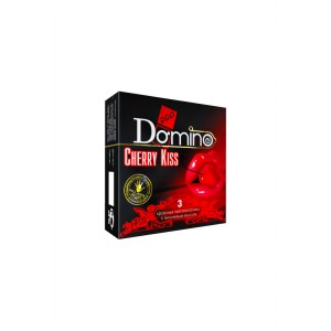 Презервативы Luxe DOMINO PREMIUM  Cherry Kiss 3 шт. в упаковке (иной угол)