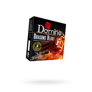 Презервативы Luxe DOMINO PREMIUM Dracons Heart, апельсина, кокоса и фруктов, 3 шт. в упаковке